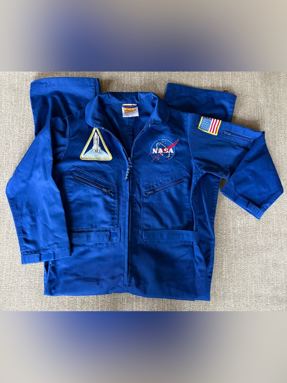 NASA Flight Suit Astronaut Costume Space Shuttle Halloween Lk New! Size 8-10